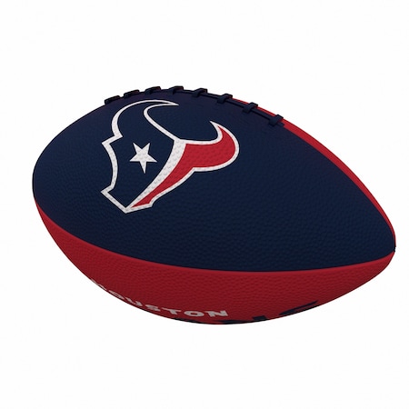 Logo Brands Houston Texans Pinwheel Logo Junior-Size Rubber Football 613-93JR-2